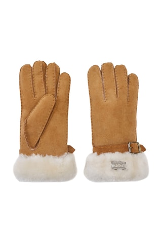 Gants en cuir de mouton nubuck - Camel
