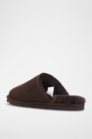 Mules en cuir de mouton - Marron