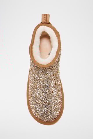 Bottines fourr&#xE9;es en nubuck - Camel 