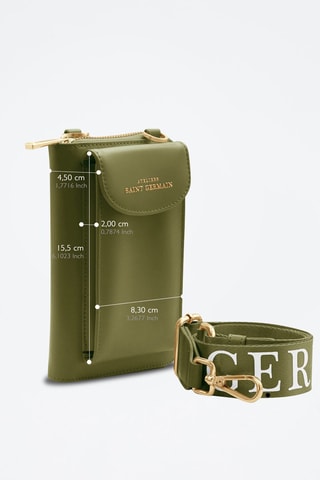 Portamóvil de piel - Negro