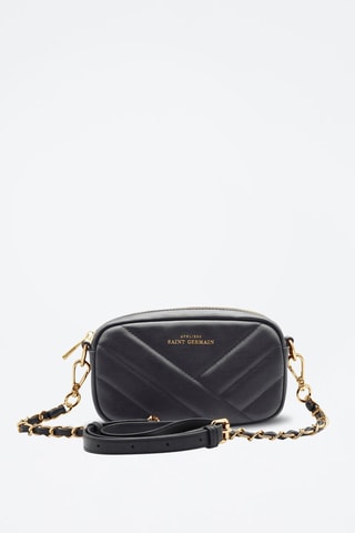 Bolso de mano de piel Opera - Negro