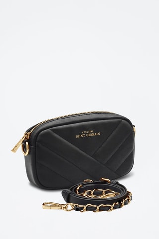 Bolso de mano de piel Opera - Negro