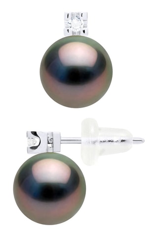 Dormilonas - Oro blanco, perlas cultivadas y diamantes