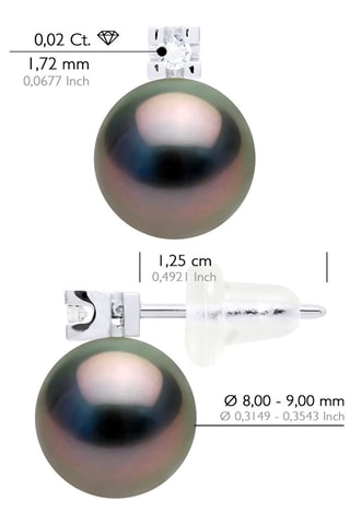 Dormilonas - Oro blanco, perlas cultivadas y diamantes