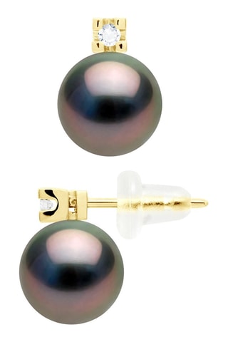 Dormilonas - Oro amarillo, perlas cultivadas y diamantes