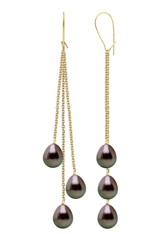 Pendientes - Oro amarillo y perlas cultivadas