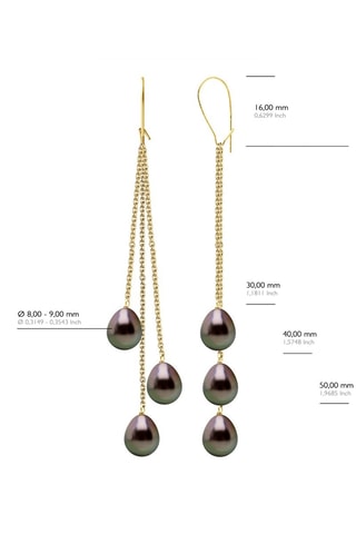 Pendientes - Oro amarillo y perlas cultivadas