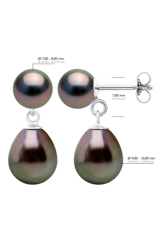 Pendientes - Oro blanco y perlas cultivadas