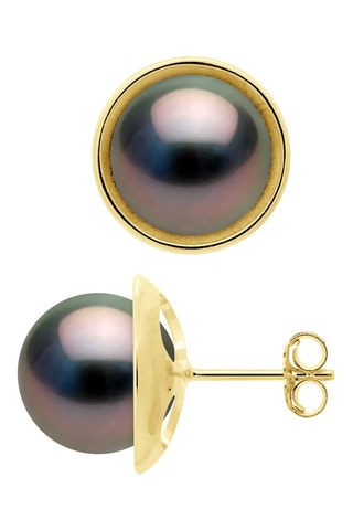 Dormilonas - Oro amarillo y perlas cultivadas