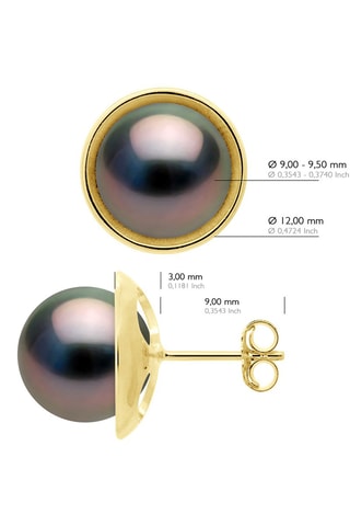 Dormilonas - Oro amarillo y perlas cultivadas