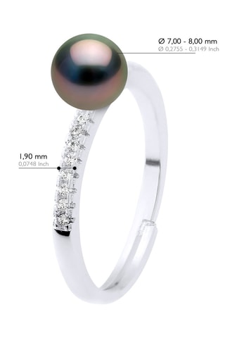 Anillo - Plata y perla cultivada