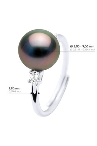 Anillo - Plata y perla cultivada