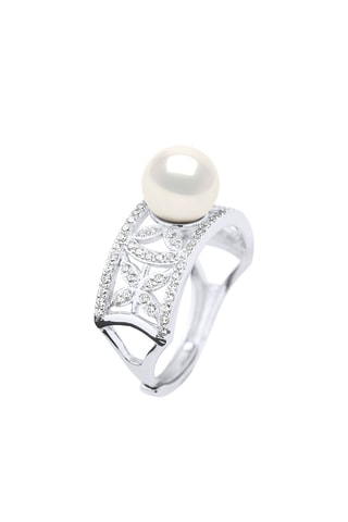 Anillo - Plata y perla cultivada de agua dulce
