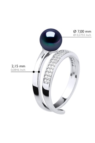 Anillo - Plata y perla cultivada de agua dulce