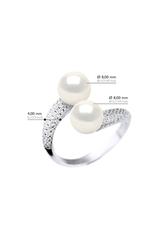 Anillo - Plata y perlas cultivadas de agua dulce