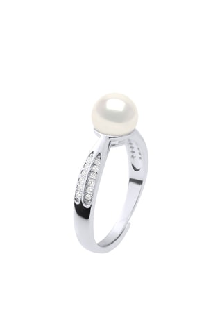 Anillo - Plata y perla cultivada de agua dulce