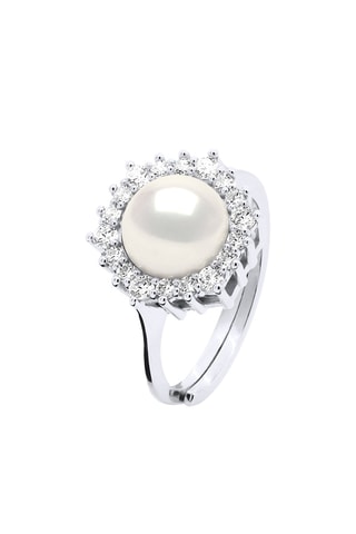Anillo - Plata y perla cultivada de agua dulce