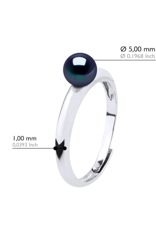 Anillo - Plata y perla cultivada de agua dulce