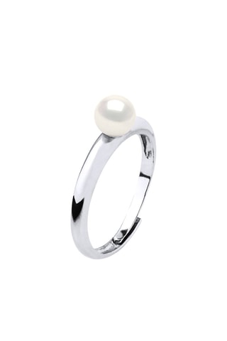 Anillo - Plata y perla cultivada de agua dulce