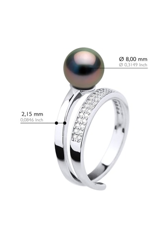 Anillo - Plata y perla cultivada