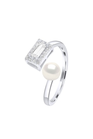 Anillo - Plata y perla cultivada de agua dulce