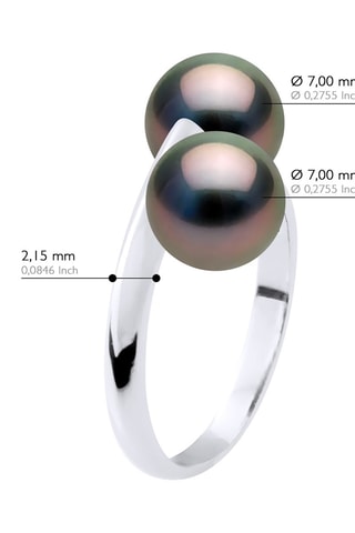 Anillo - Plata y perlas cultivadas de agua dulce