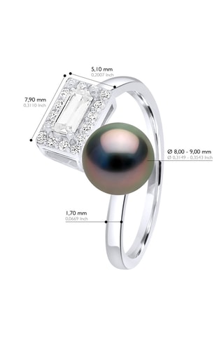 Anillo - Plata y perla cultivada