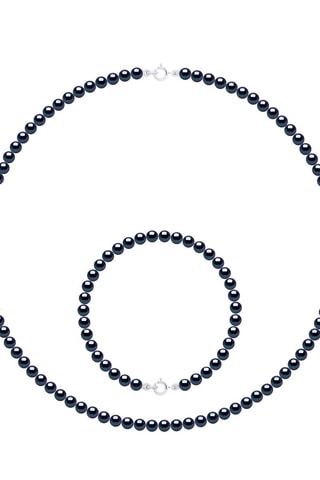 Conjunto - Oro blanco y perlas cultivadas