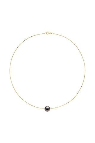 Collar - Oro amarillo y perlas cultivadas de Tahití