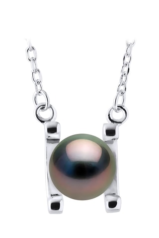 Collar - Plata y perla cultivada de Tahití