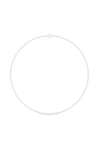 Collar - Oro blanco y perlas cultivadas de agua dulce