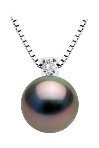 Collar - Plata y perla cultivada de Tahití