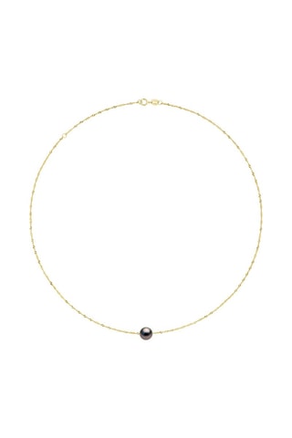 Collar - Oro amarillo y perlas cultivadas de Tahití