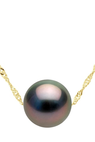 Collar - Oro amarillo y perlas cultivadas de Tahití