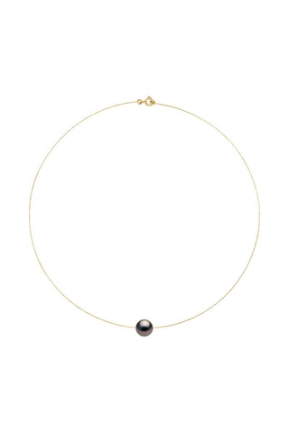 Collar - Oro amarillo y perlas cultivadas de Tahití