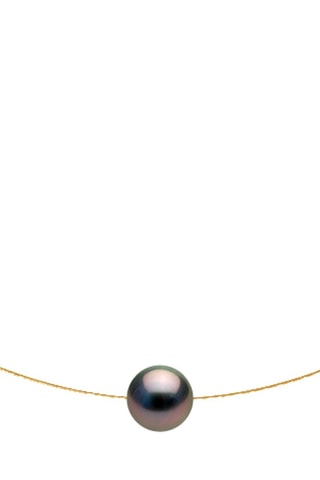 Collar - Oro amarillo y perlas cultivadas de Tahití