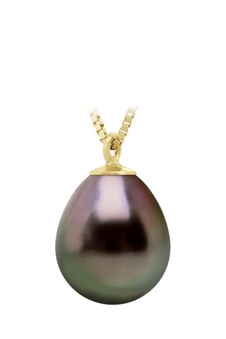 Collar - Oro amarillo y perlas cultivadas de Tahití