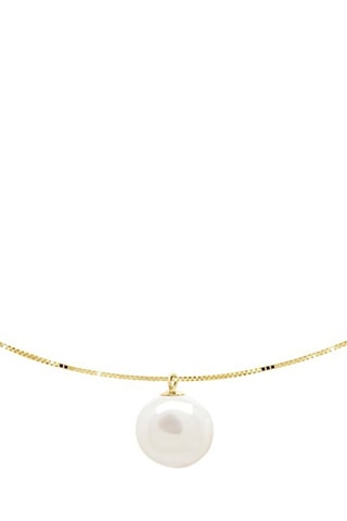 Collar - Oro amarillo y perla cultivada de agua dulce