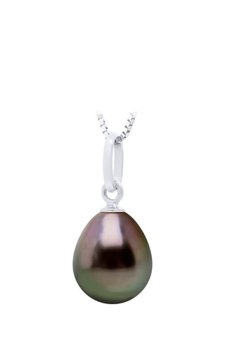 Colgante - Oro blanco y perla cultivada