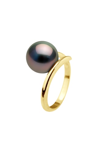 Anillo - Oro amarillo y perla cultivada