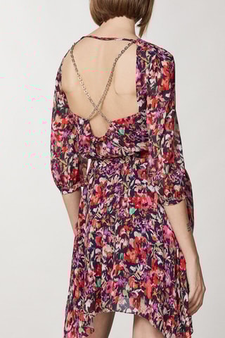 Robe patineuse - Bordeaux et fuchsia