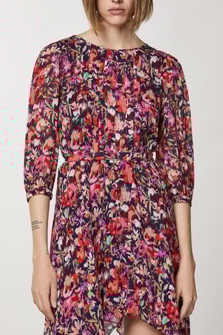 Robe patineuse - Bordeaux et fuchsia