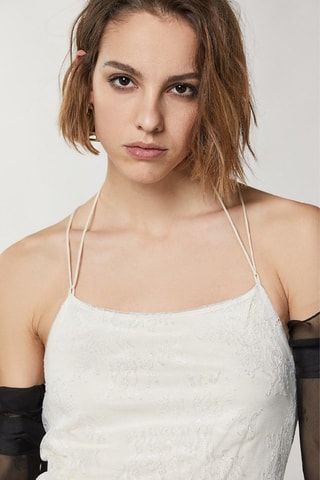 Rechte Jurk - Zilverkleurig