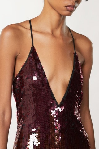 Robe midi - Bordeaux