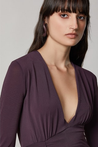 Robe fourreau - Violet