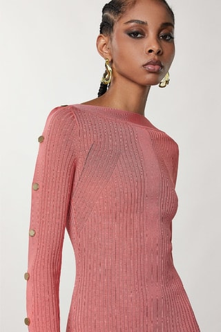 Nauwaansluitende Jurk - Roze