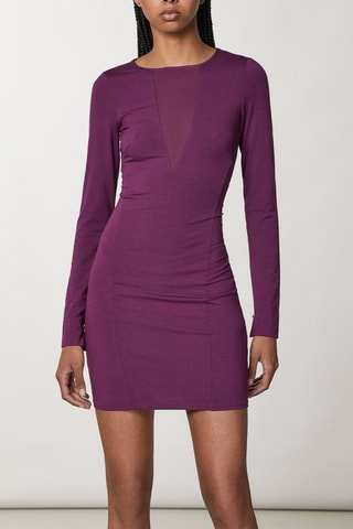 Robe fourreau - Violet