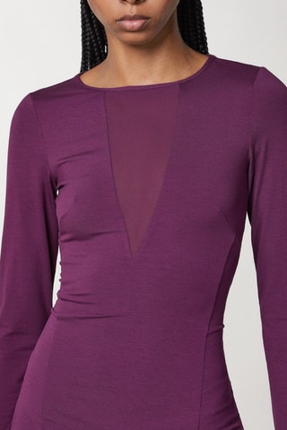 Robe fourreau - Violet