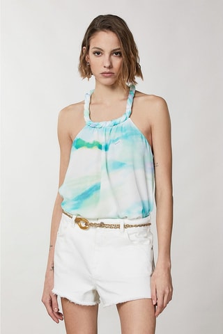 Top tie and dye - Turquoise
