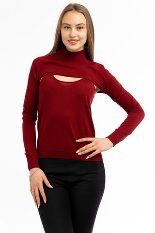 Pull en laine - Rouge